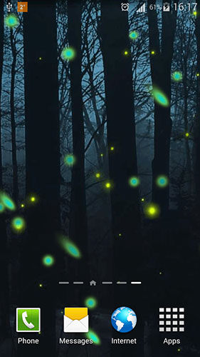 Скачать Fireflies by Phoenix Live Wallpapers - бесплатные живые обои для Андроида на рабочий стол.