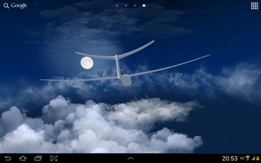 Flight in the sky 3D - скачать живые обои на Андроид 1.0 телефон бесплатно.