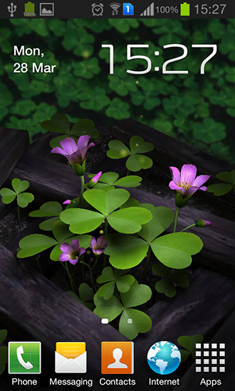 Скачать бесплатные живые обои Растения для Андроид на рабочий стол планшета: Flowers 3D.