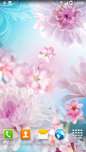 Flowers by Live wallpapers 3D - скачать живые обои на Андроид 4.1.2 телефон бесплатно.