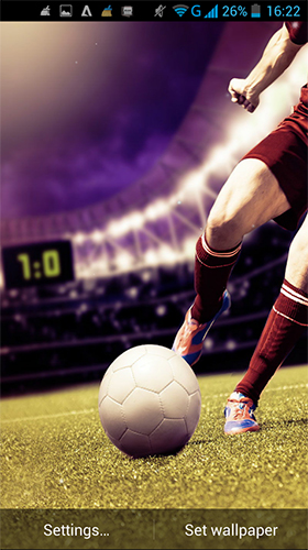 Скачать Football by LWP World - бесплатные живые обои для Андроида на рабочий стол.