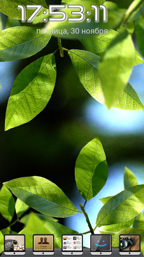 Скачать бесплатные живые обои Растения для Андроид на рабочий стол планшета: Fresh leaves.