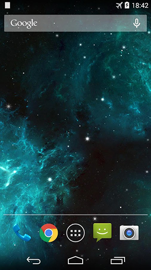 Скачать бесплатные живые обои для Андроид на рабочий стол планшета: Galaxy nebula.