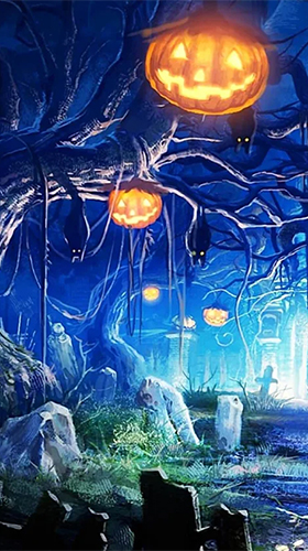 Скачать Halloween by Art LWP - бесплатные живые обои для Андроида на рабочий стол.