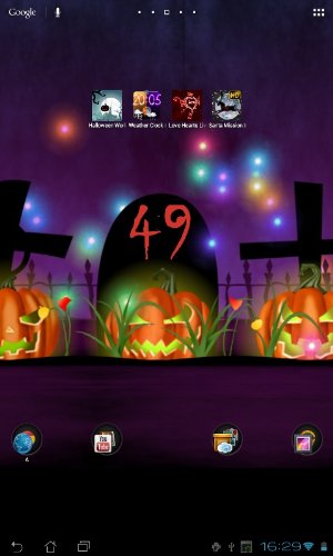 Скачать бесплатные живые обои Пейзаж для Андроид на рабочий стол планшета: Halloween.