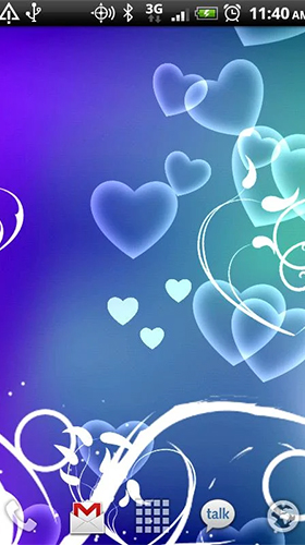 Скачать Hearts by Kittehface Software - бесплатные живые обои для Андроида на рабочий стол.