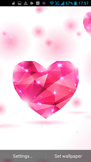 Скачать бесплатно живые обои Hearts of love на Андроид телефоны и планшеты.