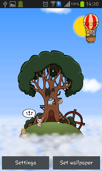 Home tree - скачать живые обои на Андроид 4.0.3 телефон бесплатно.