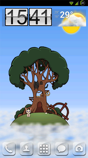 Скачать бесплатно живые обои Home tree на Андроид телефоны и планшеты.