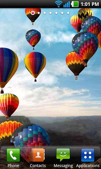 Скачать бесплатно живые обои Hot air balloon на Андроид телефоны и планшеты.