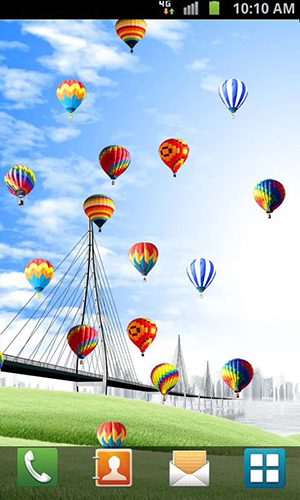 Скачать бесплатные живые обои Фон для Андроид на рабочий стол планшета: Hot air balloon by Venkateshwara apps.
