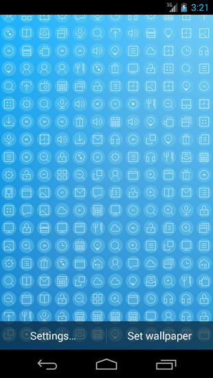 Скачать бесплатные живые обои Логотипы для Андроид на рабочий стол планшета: Iconography.