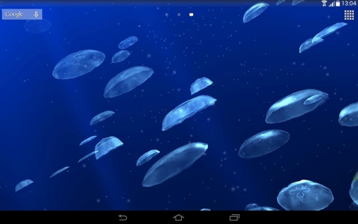 Скачать бесплатные живые обои Аквариумы для Андроид на рабочий стол планшета: Jellyfishes 3D.