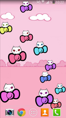 Kitty cute - скачать живые обои на Андроид 5.0.1 телефон бесплатно.