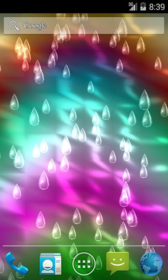 Скачать бесплатно живые обои Light rain на Андроид телефоны и планшеты.
