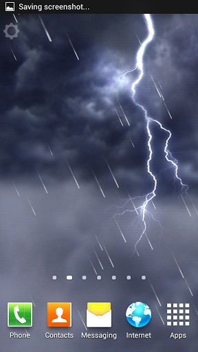 Lightning storm - скачать живые обои на Андроид 5.1 телефон бесплатно.