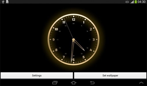 Live clock - скачать живые обои на Андроид 3.0 телефон бесплатно.