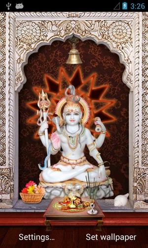 Lord Shiva 3D: Temple - скачать живые обои на Андроид 5.1 телефон бесплатно.