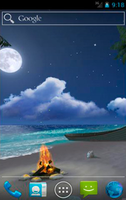 Скачать бесплатные живые обои Пейзаж для Андроид на рабочий стол планшета: Lost island 3D.
