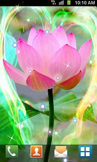 Скачать бесплатные живые обои Цветы для Андроид на рабочий стол планшета: Lotus by Venkateshwara apps.