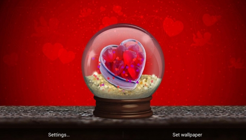 Love world - скачать живые обои на Андроид 2.3 телефон бесплатно.