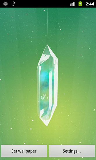 Lucky crystal - скачать живые обои на Андроид 4.3.1 телефон бесплатно.