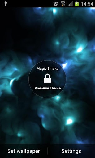 Magic smoke 3D - скачать живые обои на Андроид 4.0 телефон бесплатно.