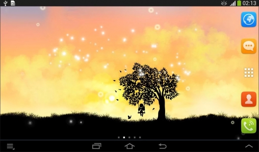 Скачать бесплатные живые обои Пейзаж для Андроид на рабочий стол планшета: Magic touch.