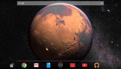Скачать бесплатные живые обои Интерактивные для Андроид на рабочий стол планшета: Mars.