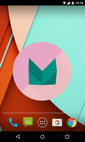 Скачать бесплатные живые обои Логотипы для Андроид на рабочий стол планшета: Marshmallow 3D.