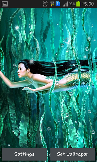 Mermaid - скачать живые обои на Андроид 4.2.2 телефон бесплатно.