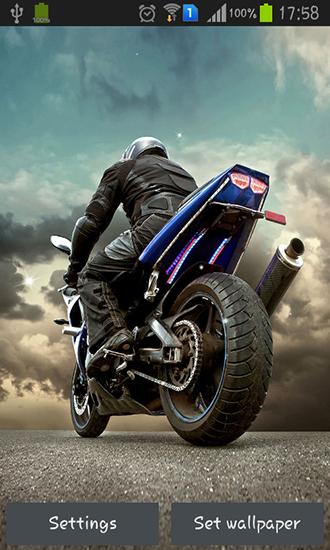 Motorcycle - скачать живые обои на Андроид 4.0. .�.�. .�.�.�.�.�.�.�.� телефон бесплатно.