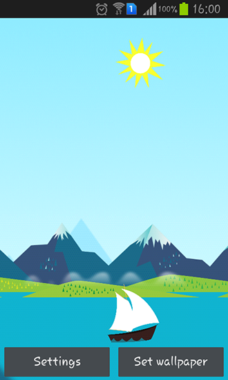 Mountains now - скачать живые обои на Андроид 7.0 телефон бесплатно.