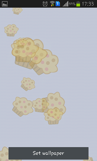 Muffins - скачать живые обои на Андроид 4.4.2 телефон бесплатно.