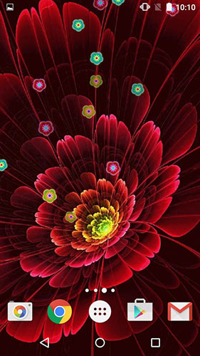 Скачать Neon flowers by Phoenix Live Wallpapers - бесплатные живые обои для Андроида на рабочий стол.