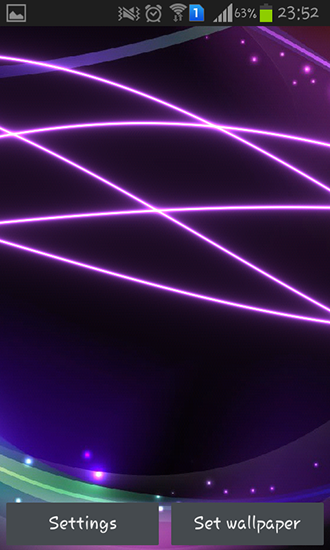 Neon waves - скачать живые обои на Андроид 4.4.2 телефон бесплатно.