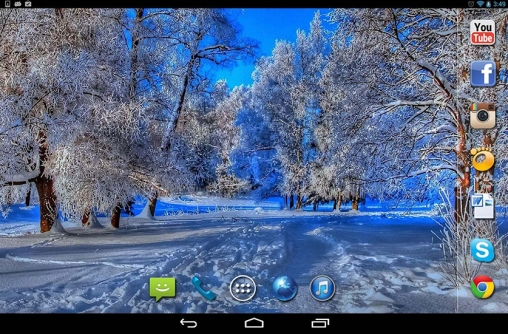 Скачать бесплатные живые обои Интерактивные для Андроид на рабочий стол планшета: Nice winter.