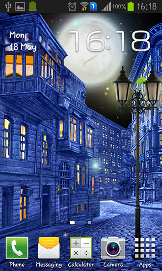 Night city by  Blackbird wallpapers - скачать живые обои на Андроид 4.1.1 телефон бесплатно.