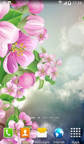 Скачать бесплатные живые обои Цветы для Андроид на рабочий стол планшета: Night sakura.