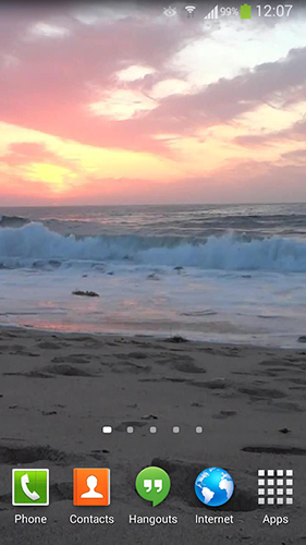 Скачать бесплатно живые обои Ocean waves на Андроид телефоны и планшеты.