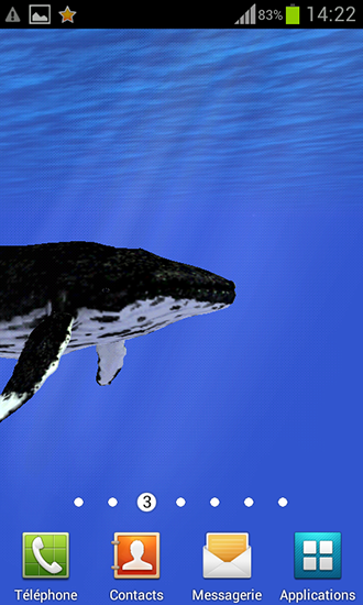 Скачать бесплатные живые обои Аквариумы для Андроид на рабочий стол планшета: Ocean: Whale.