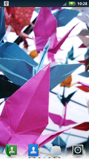 Ornate origami - скачать живые обои на Андроид 8.0 телефон бесплатно.