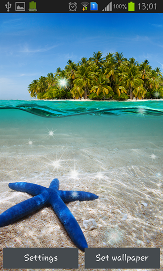Скачать бесплатно живые обои Paradise island на Андроид телефоны и планшеты.