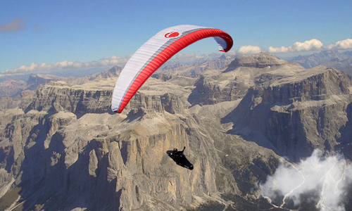 Скачать бесплатные живые обои Пейзаж для Андроид на рабочий стол планшета: Paragliding.