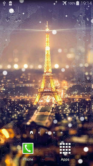 Скачать бесплатно живые обои Paris night на Андроид телефоны и планшеты.