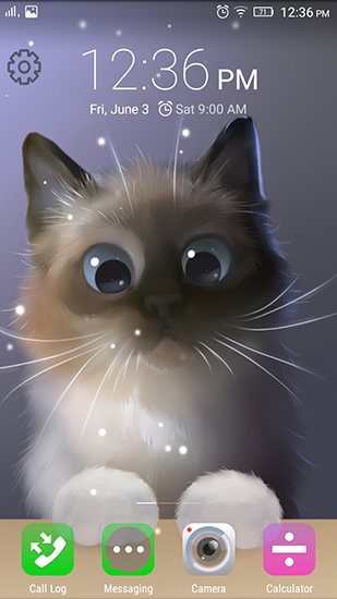 Скачать бесплатные живые обои Животные для Андроид на рабочий стол планшета: Peper the kitten.