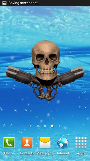 Скачать бесплатно живые обои Pirate skull на Андроид телефоны и планшеты.