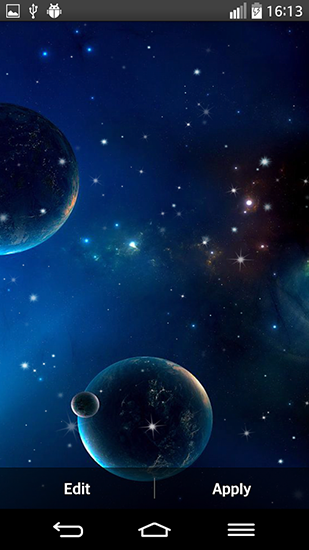 Скачать бесплатные живые обои Космос для Андроид на рабочий стол планшета: Planets.
