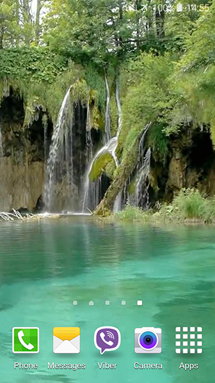 Скачать бесплатно живые обои Plitvice waterfalls на Андроид телефоны и планшеты.