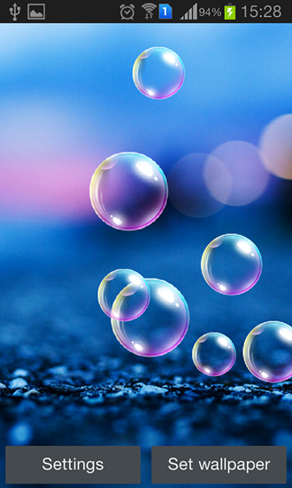 Скачать бесплатно живые обои Popping bubbles на Андроид телефоны и планшеты.